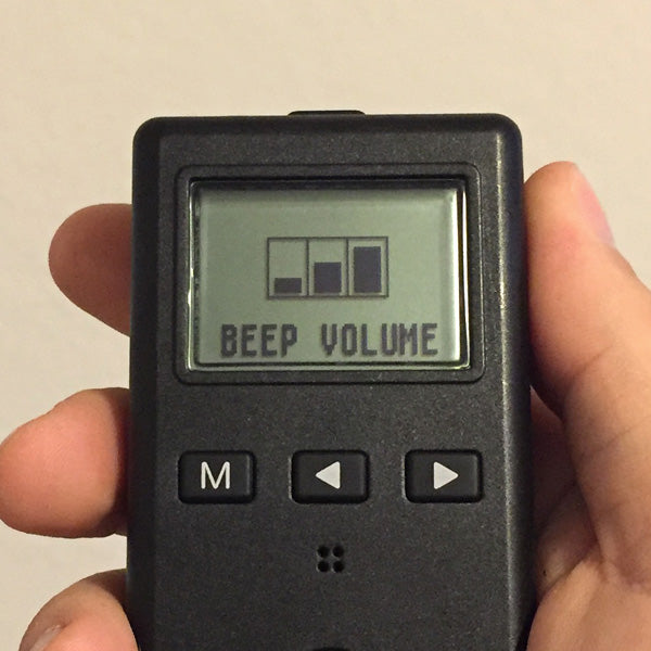 Adjustable Beep Volume.