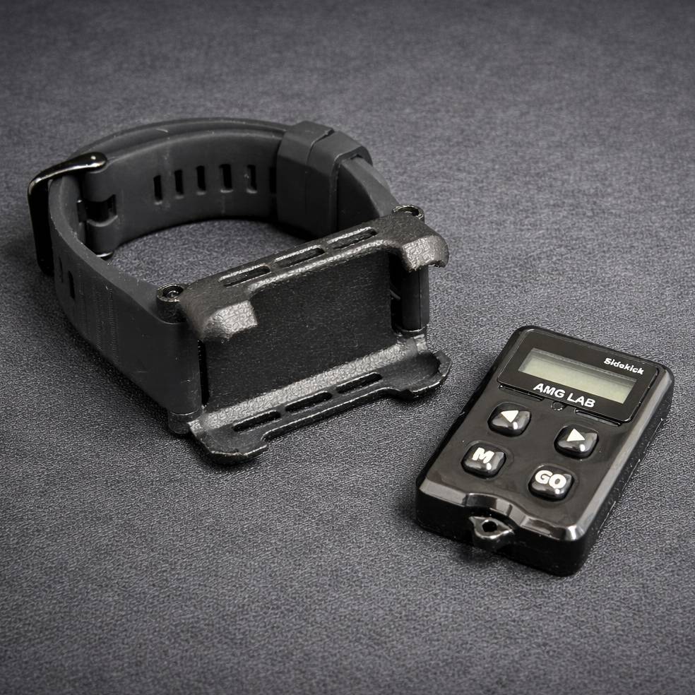 Sidekick shot timer with wrist holder bundle
